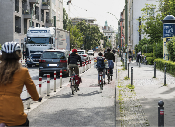 Radweg sicher machen