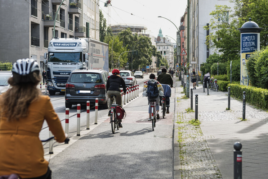 Berlin Radweg sicher machen